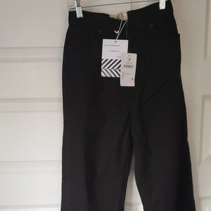 FREE PEOPLE x SANDRINE ROSE WIDE LEG BLACK PANT Size 24